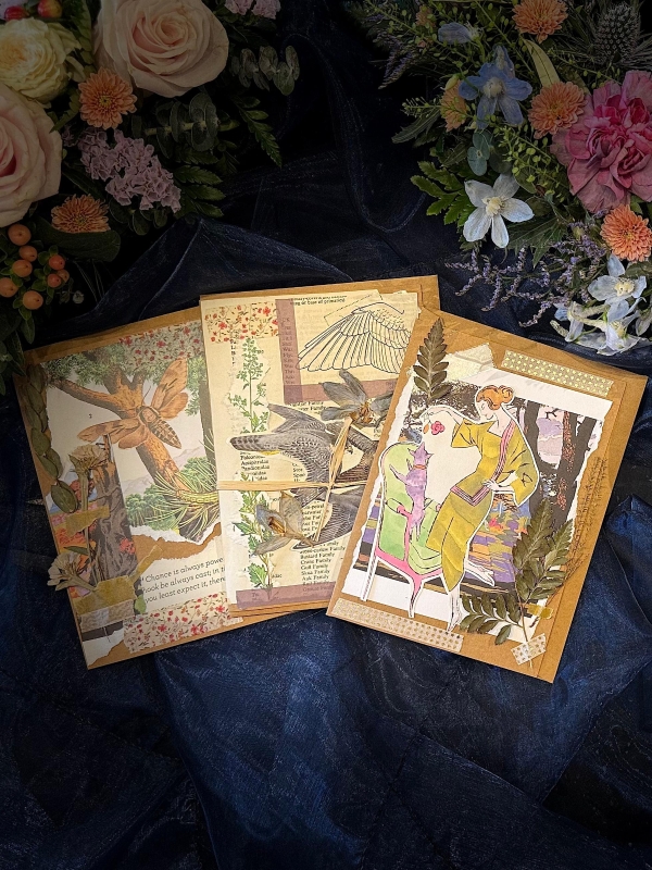 Hand Press Flower Cards